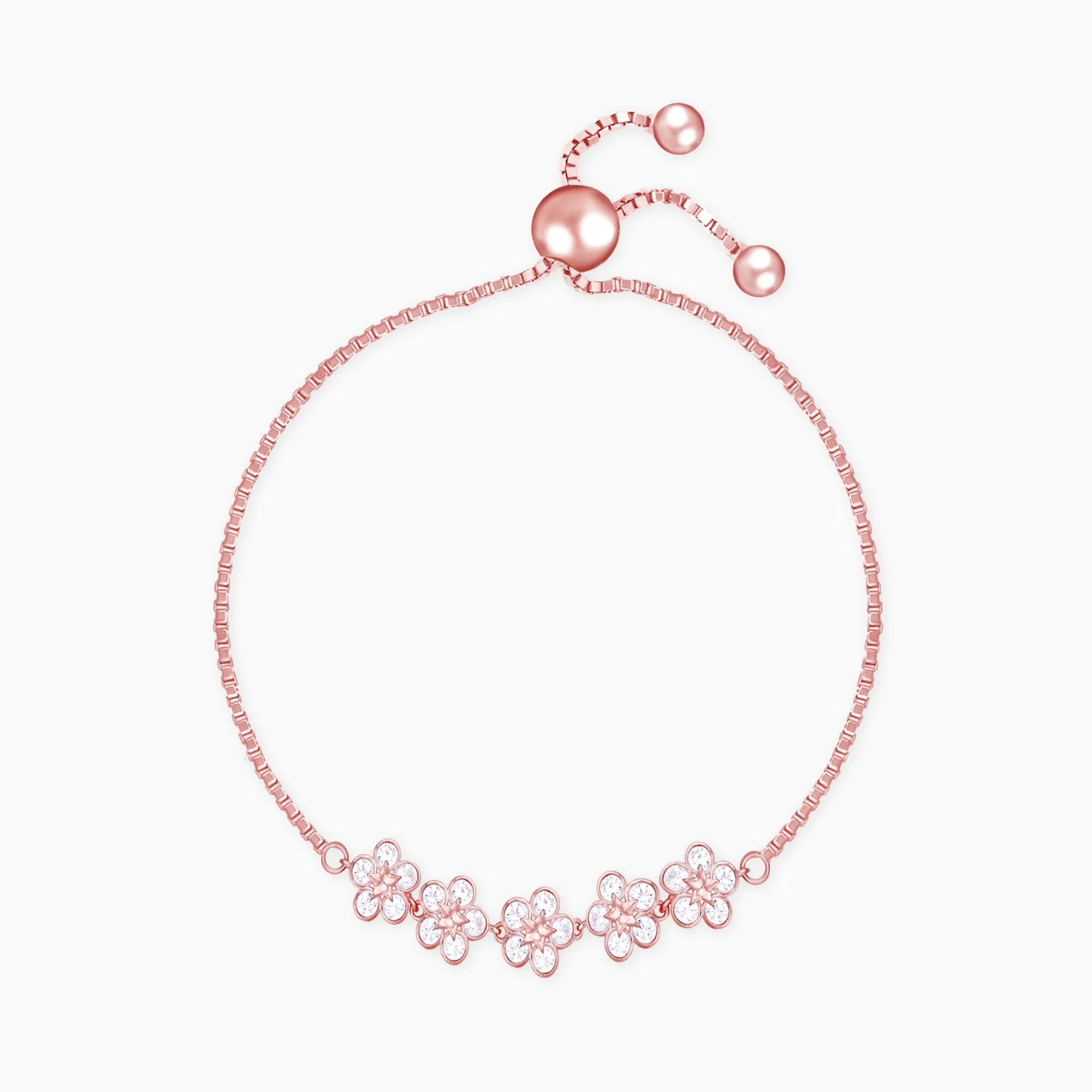 Rose Gold Floral Lover Bracelet Giva