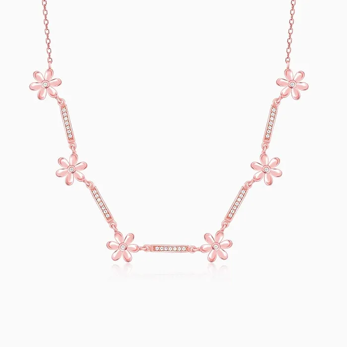 Rose Gold Flowery Bliss Necklace Giva