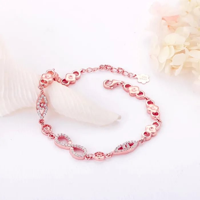 Rose Gold Forever Infinity Love Bracelet Giva