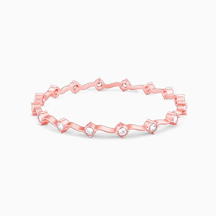 Rose Gold Glimmering Statement Bangle Giva