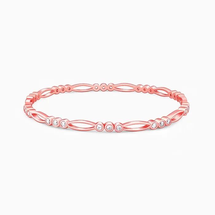 Rose Gold Glittering Zirconia Bangle Giva