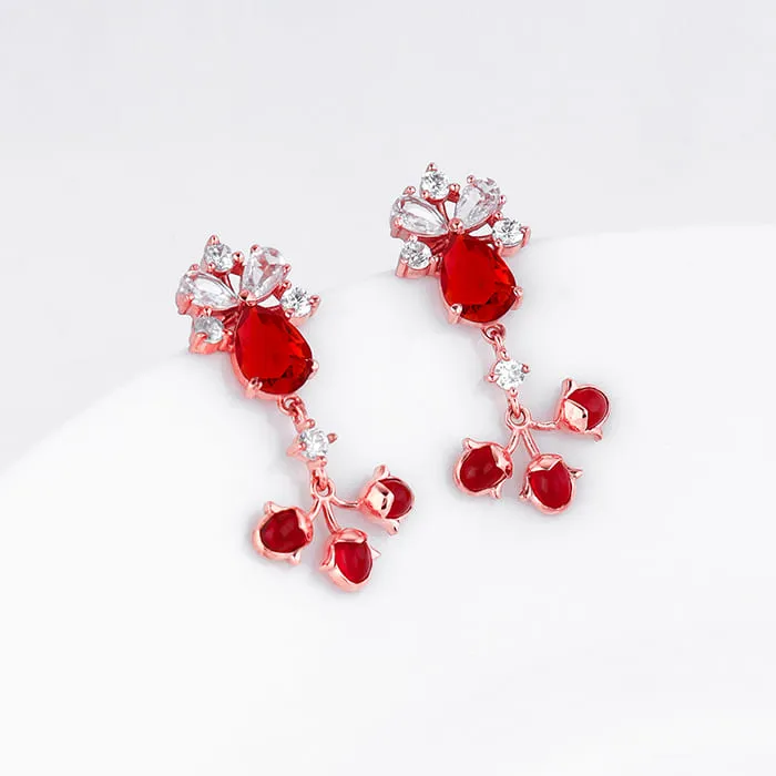 Rose Gold Glory of Love Earrings Giva