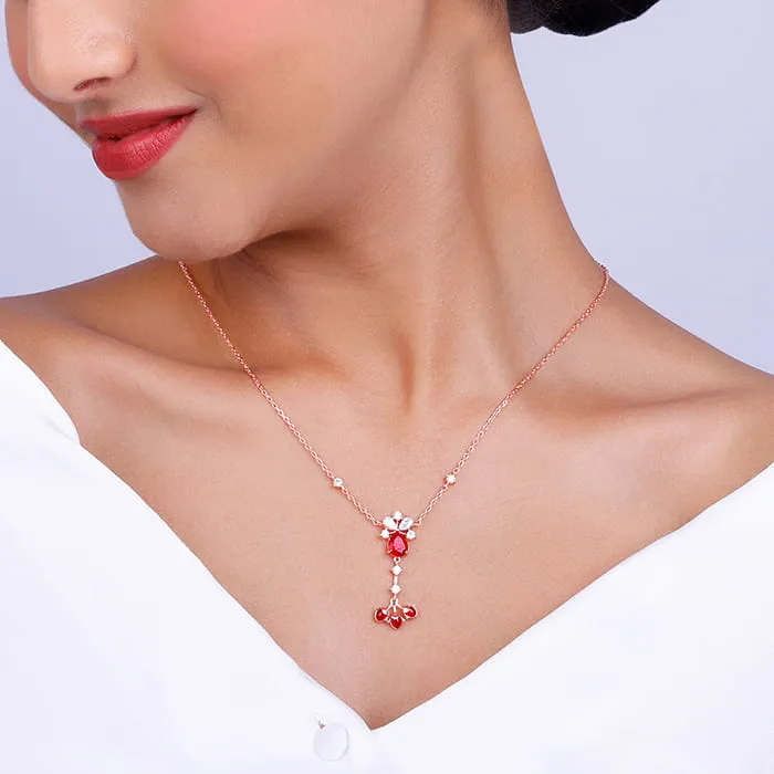 Rose Gold Glory of Love Necklace Giva