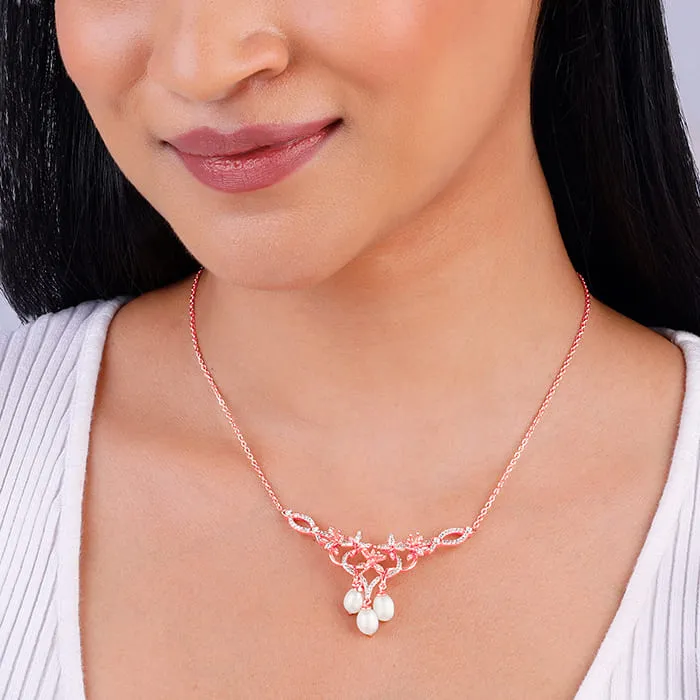 Rose Gold Glow In Musli Necklace Giva