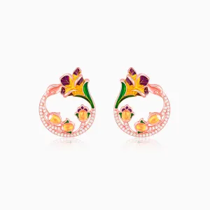 Rose Gold Graces Bell Mallow Earrings Giva