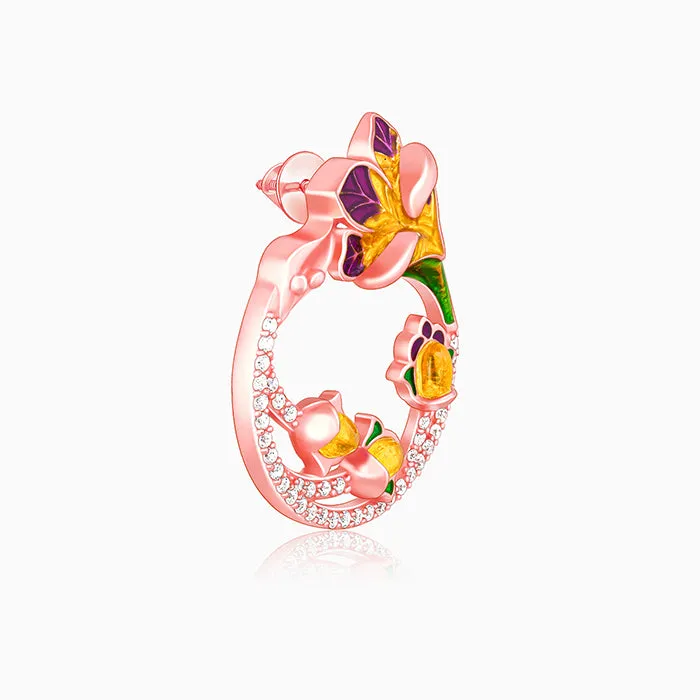 Rose Gold Graces Bell Mallow Earrings Giva