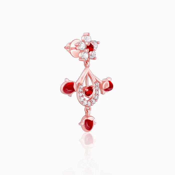 Rose Gold Grow in Love Earrings Giva