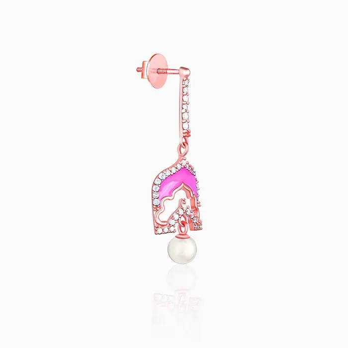 Rose Gold Hawa Mahal Earrings Giva