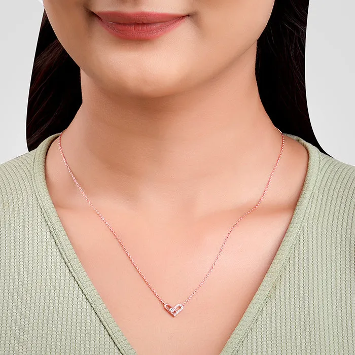 Rose Gold Heart Necklace Giva