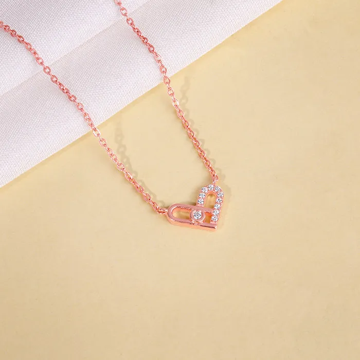 Rose Gold Heart Necklace Giva