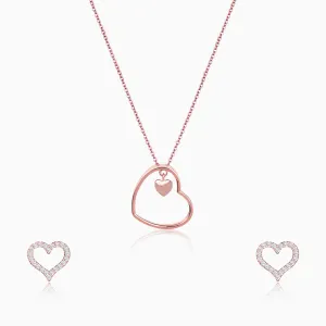 Rose Gold Heart Set Giva