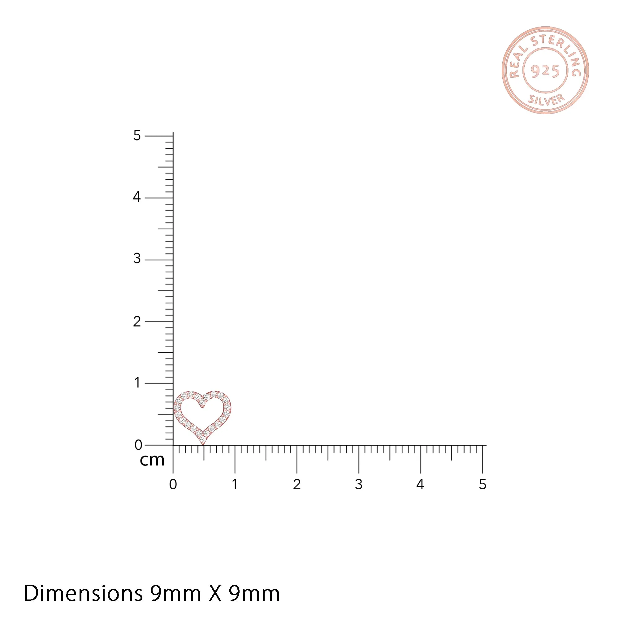 Rose Gold Heart Set Giva