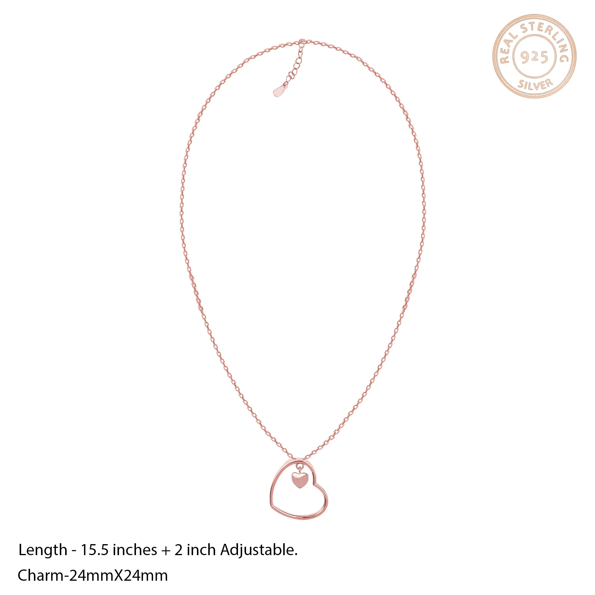 Rose Gold Heart Set Giva