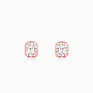 Rose Gold Joyful Square Earrings Giva