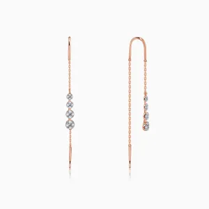 Rose Gold Kiran Sui Dhaaga Earrings Giva