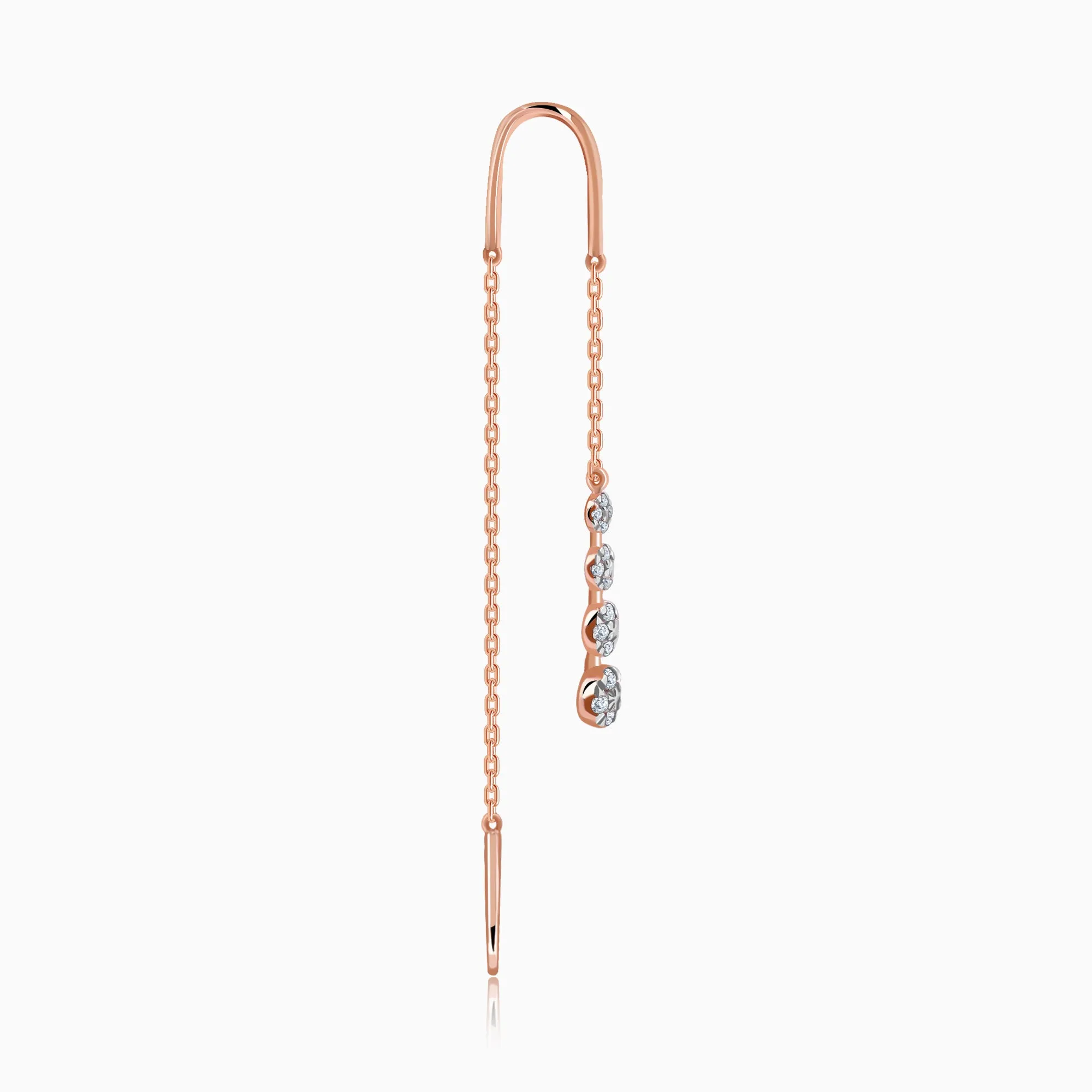 Rose Gold Kiran Sui Dhaaga Earrings Giva
