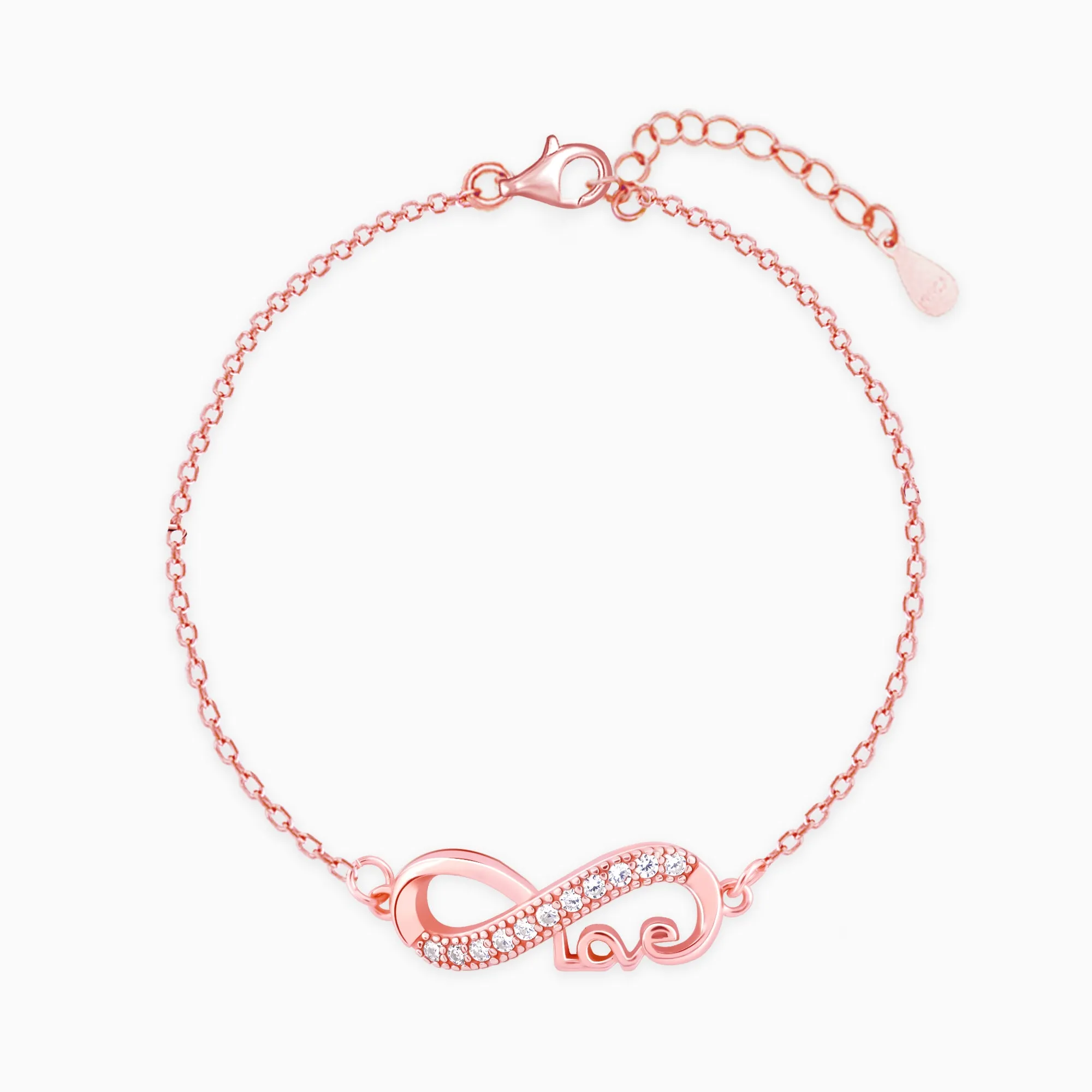 Rose Gold Love Knows No Bounds Infinity Bracelet Giva