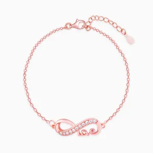 Rose Gold Love Knows No Bounds Infinity Bracelet Giva