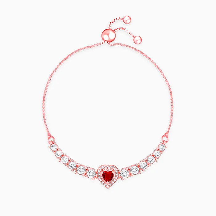 Rose Gold Love Of Red Bracelet Giva