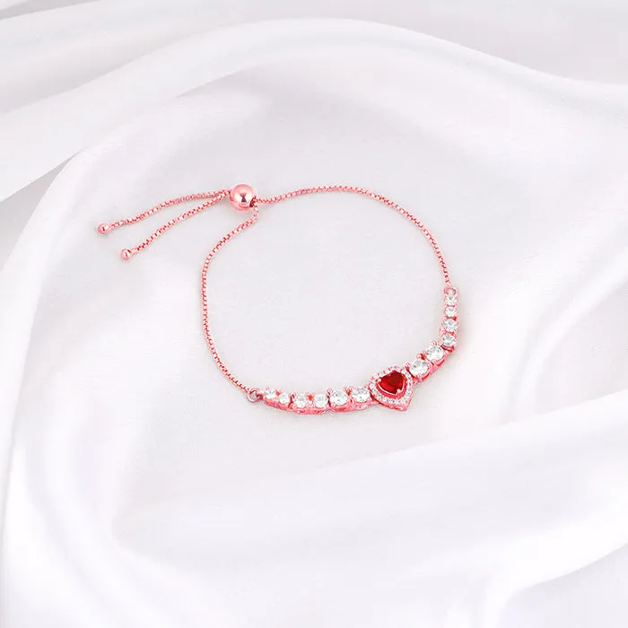 Rose Gold Love Of Red Bracelet Giva