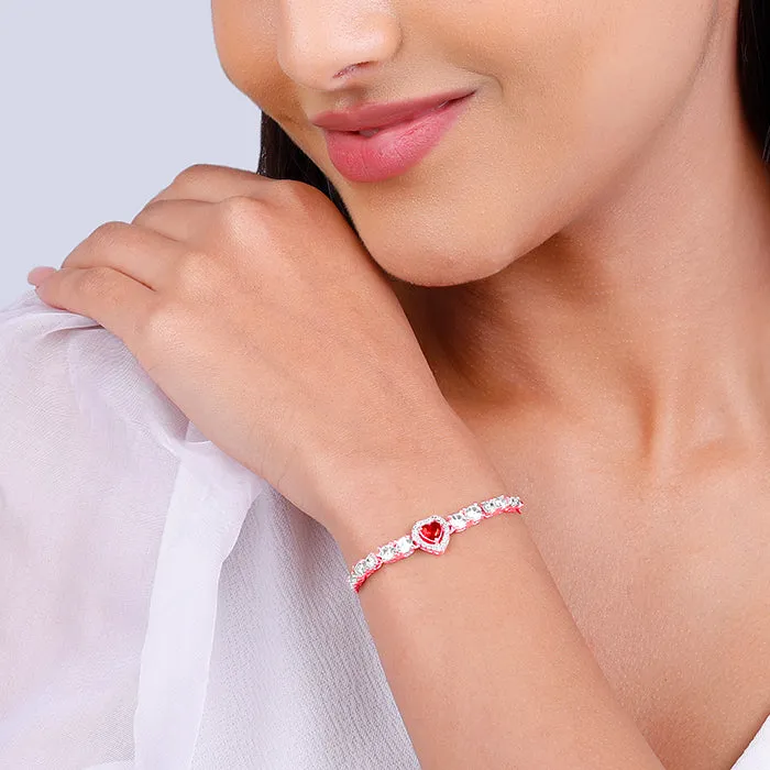 Rose Gold Love Of Red Bracelet Giva