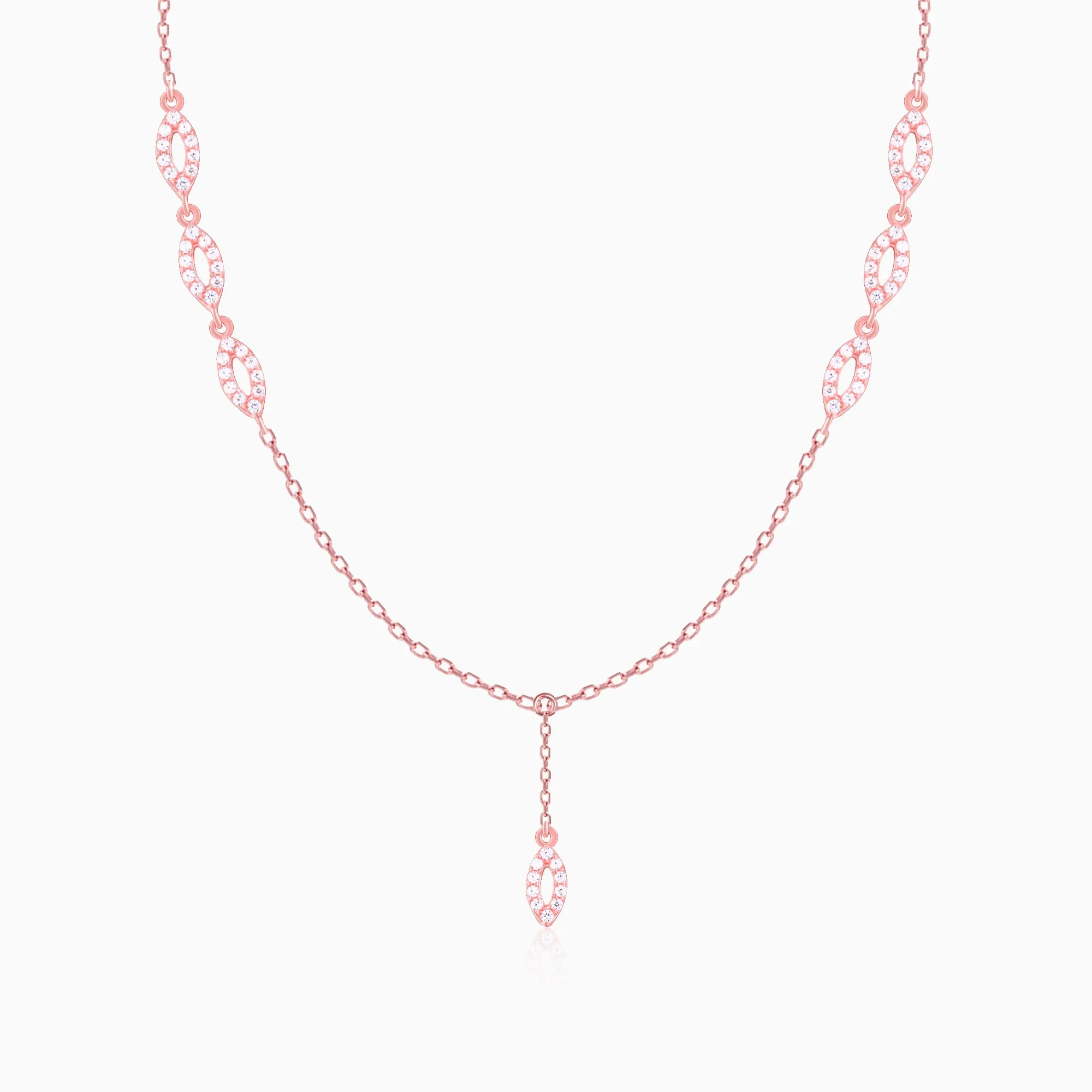 Rose Gold Opulent Oval Necklace Giva