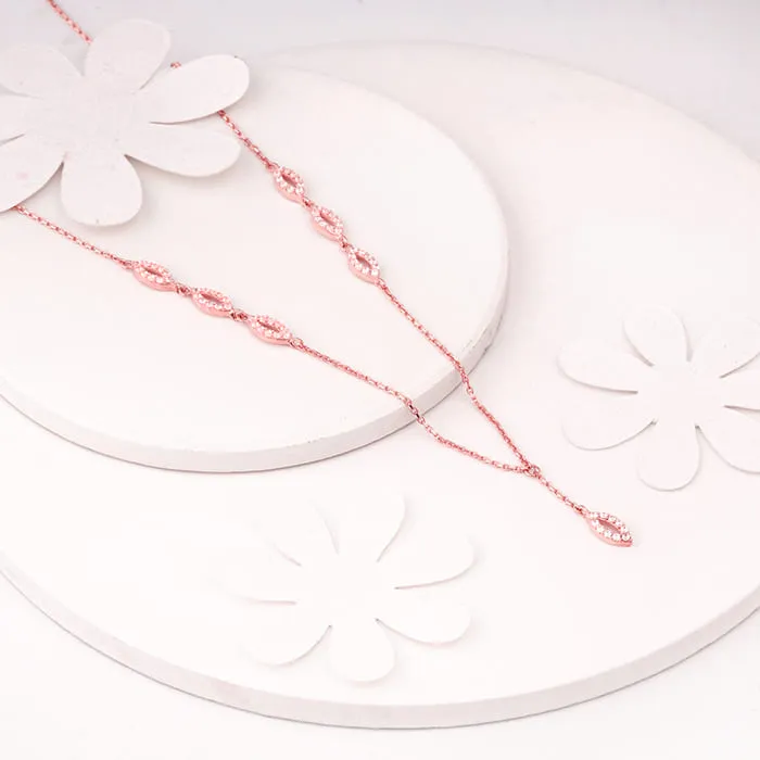 Rose Gold Opulent Oval Necklace Giva