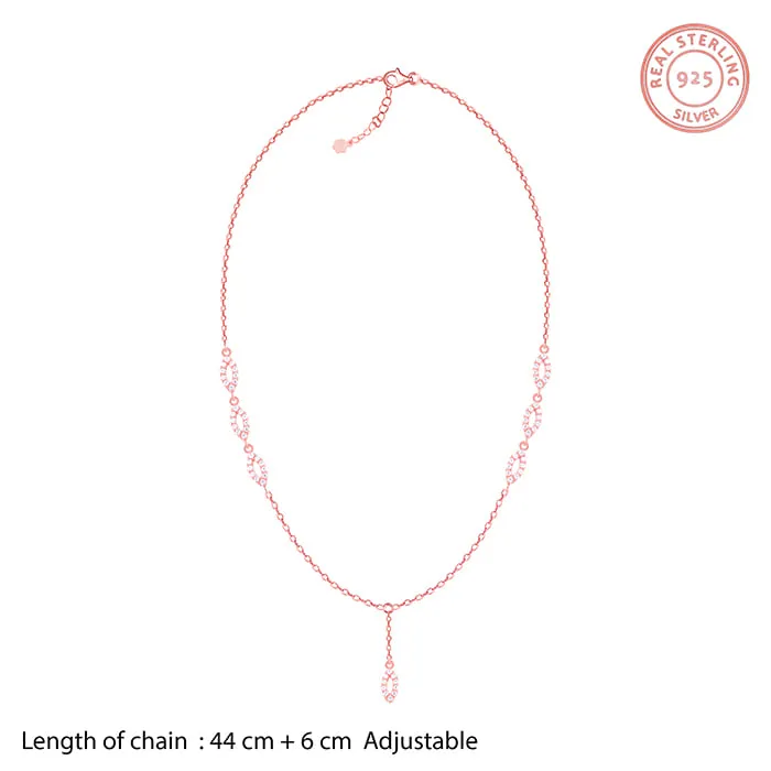 Rose Gold Opulent Oval Necklace Giva