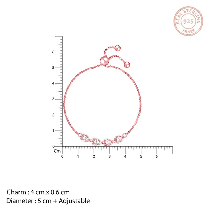 Rose Gold Perfect-Pear Bracelet Giva