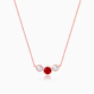 Rose Gold Scarlet Trio Necklace Giva