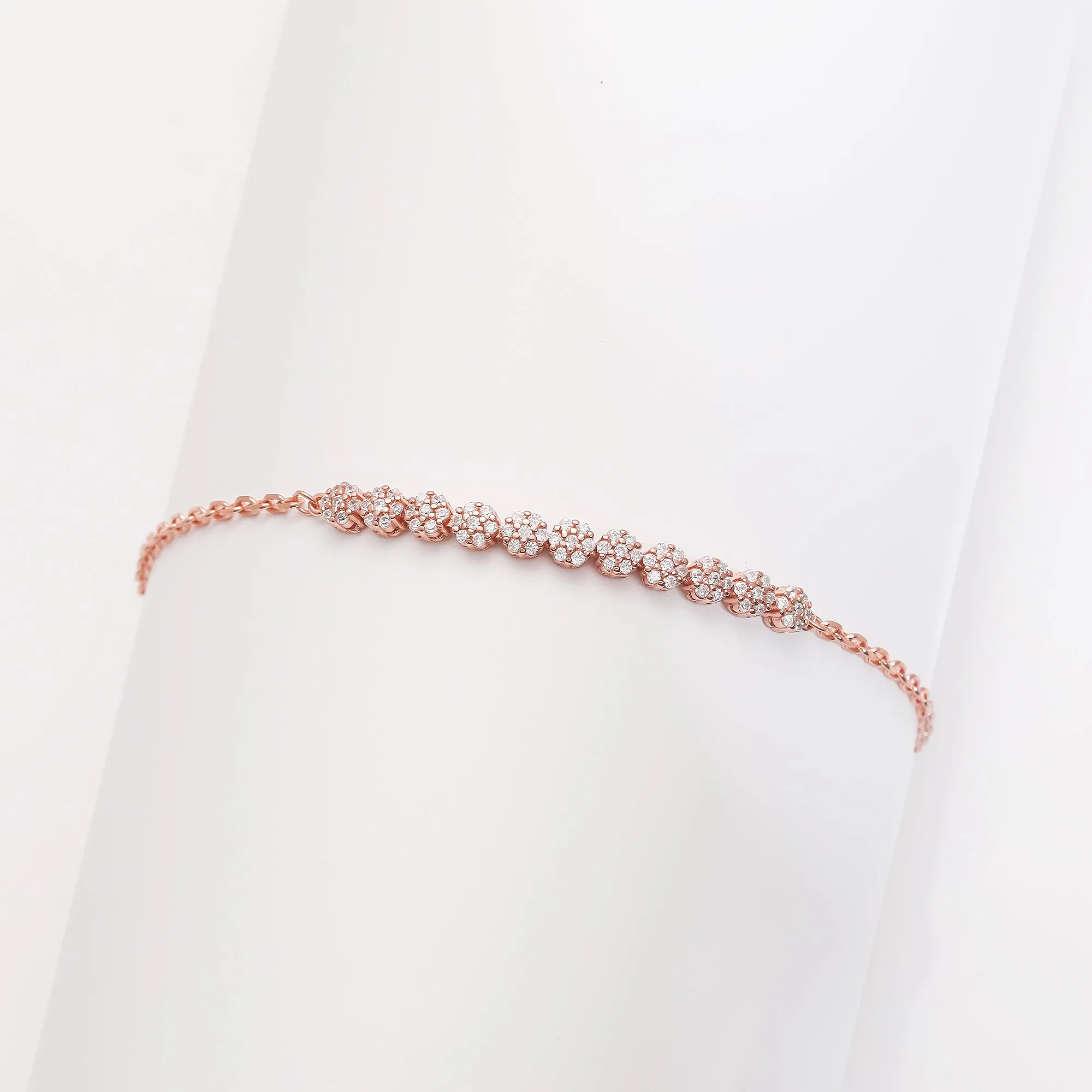 Rose Gold Shimmer Beads Bracelet Giva