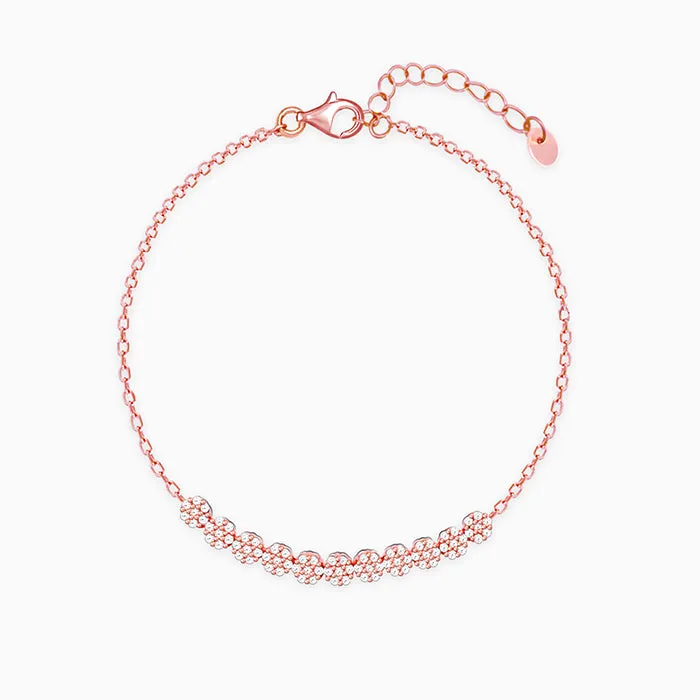 Rose Gold Shimmer Beads Bracelet Giva