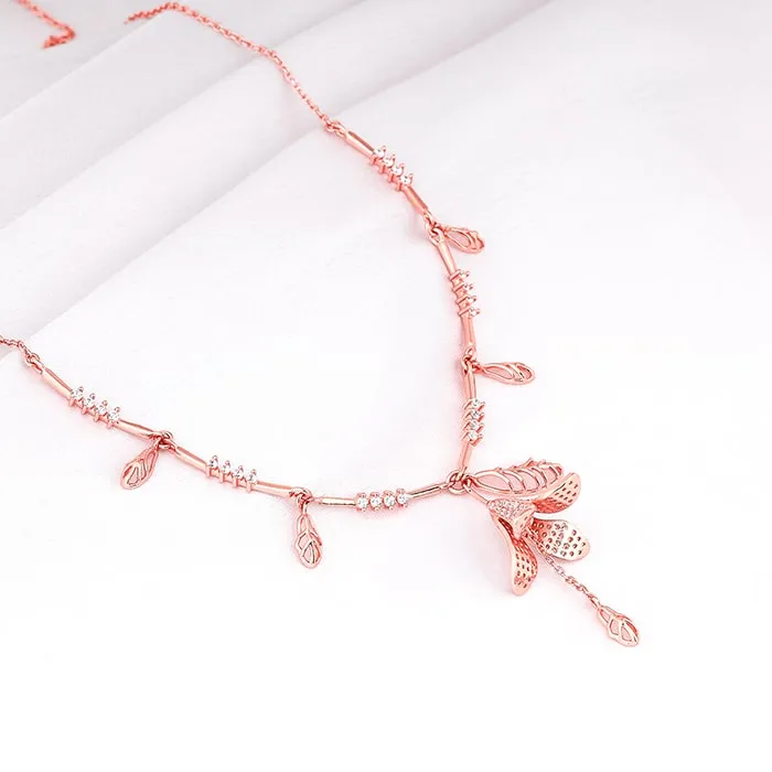 Rose Gold Shy Ebony Necklace Giva