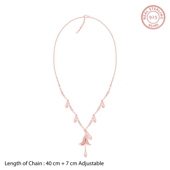 Rose Gold Shy Ebony Necklace Giva