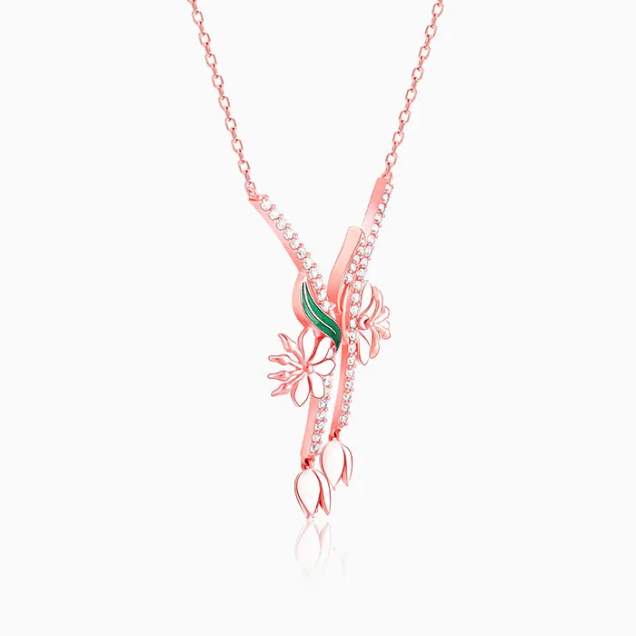 Rose Gold Snowy Safed Musli Necklace Giva