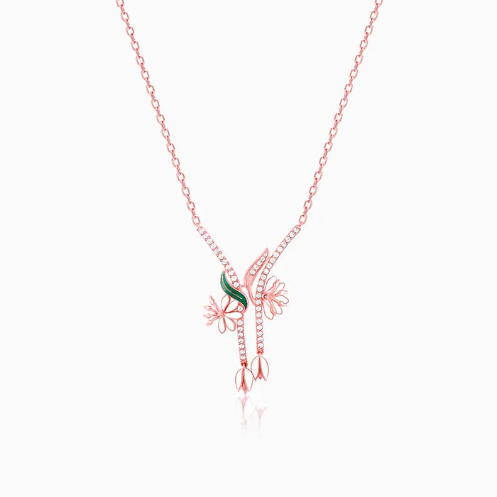 Rose Gold Snowy Safed Musli Necklace Giva