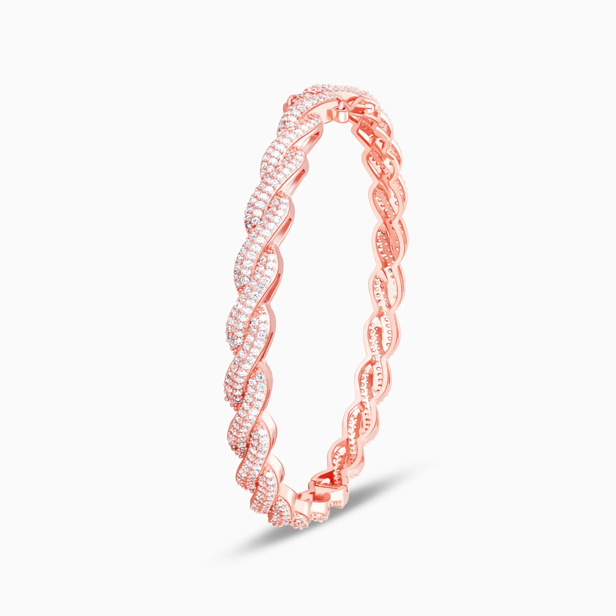 Rose Gold Spiral Splendour Bangle Giva