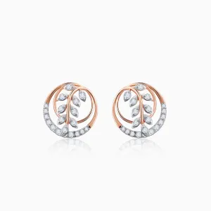 Rose Gold Sweet Alyssum Diamond Earrings Giva