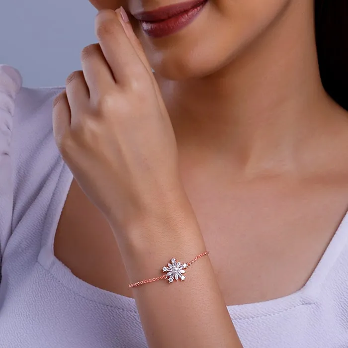 Rose Gold The Snowflake Bracelet Giva