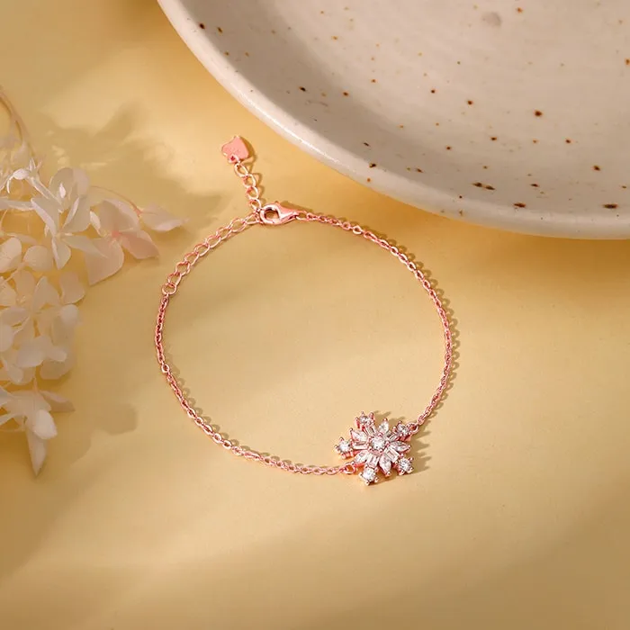 Rose Gold The Snowflake Bracelet Giva