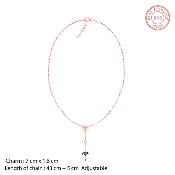 Rose Gold Trillium Treasures Lariat Necklace Giva