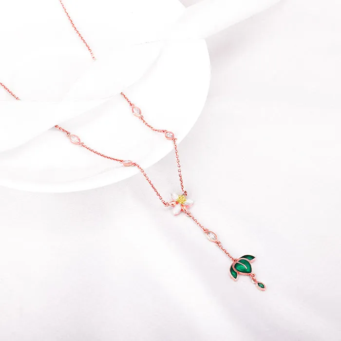 Rose Gold Trillium Treasures Lariat Necklace Giva