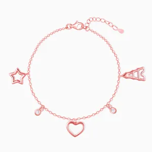 Rose Gold Valentine's Charm Bracelet Giva