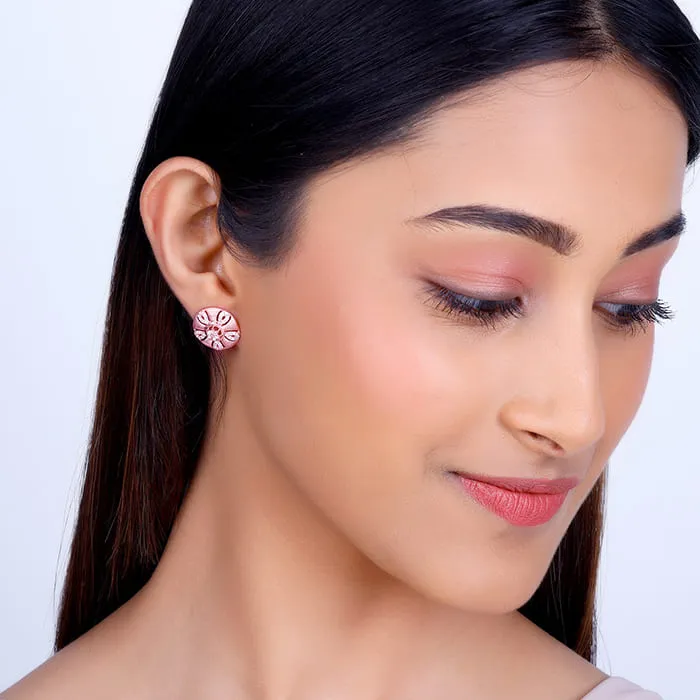 Rose Gold Vinca Earrings Giva