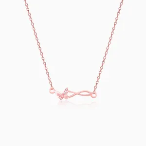 Rose Gold Wings of Beauty Butterfly Necklace Giva