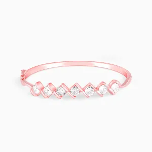 Rose Gold Zircon Order of Opulence Bangle Bracelet Giva