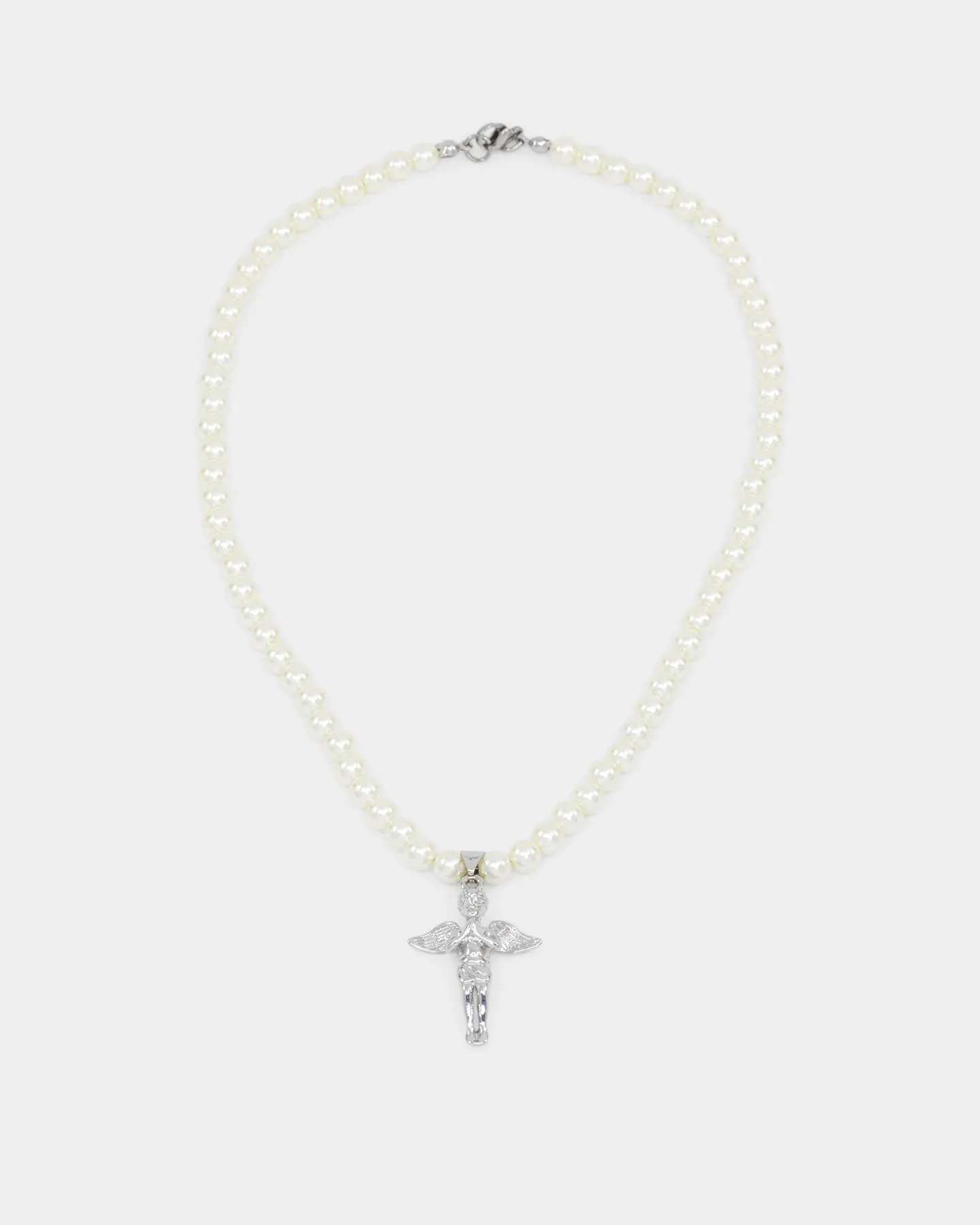 Saint Morta Cupids Pearl Necklace White Gold