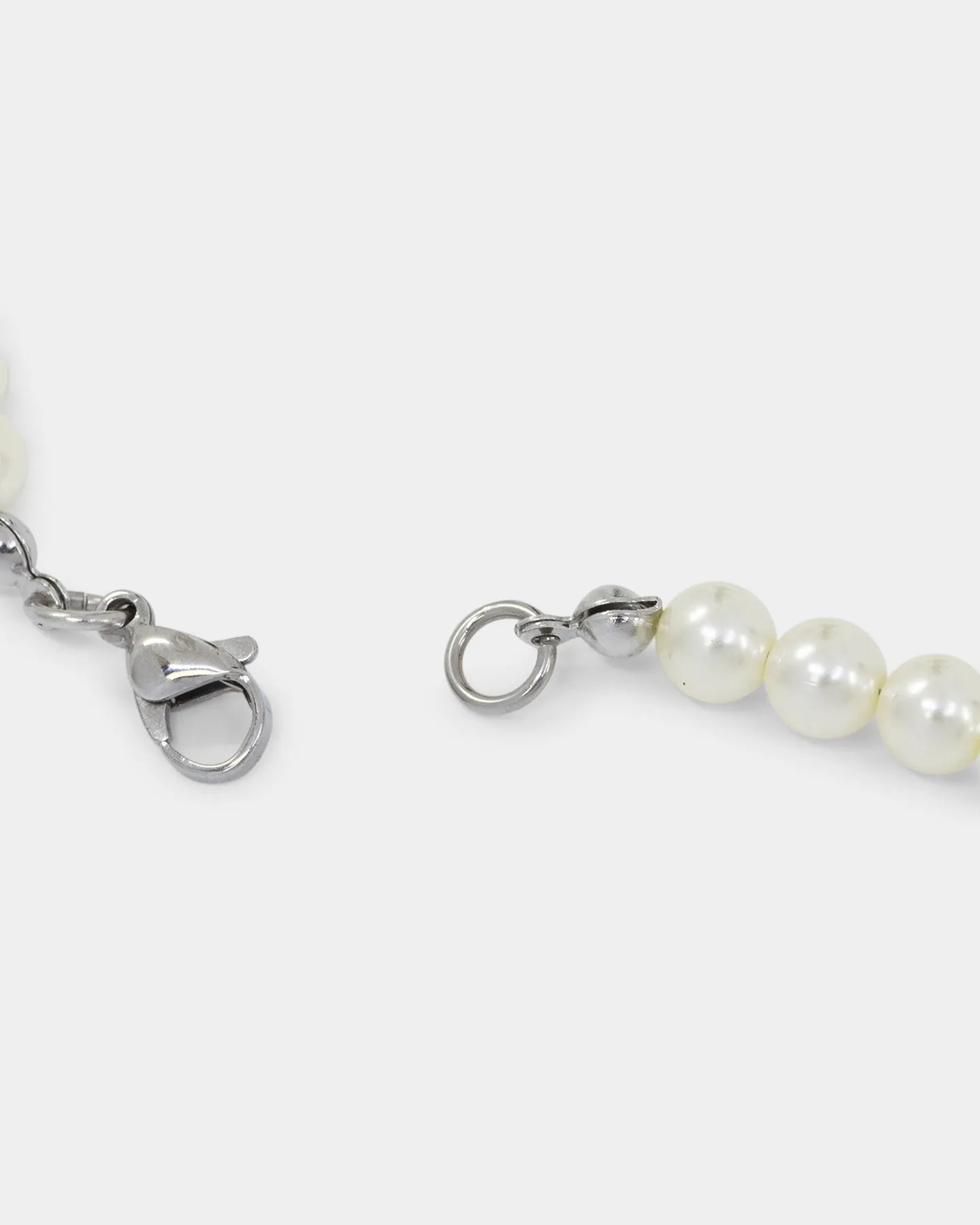 Saint Morta Cupids Pearl Necklace White Gold