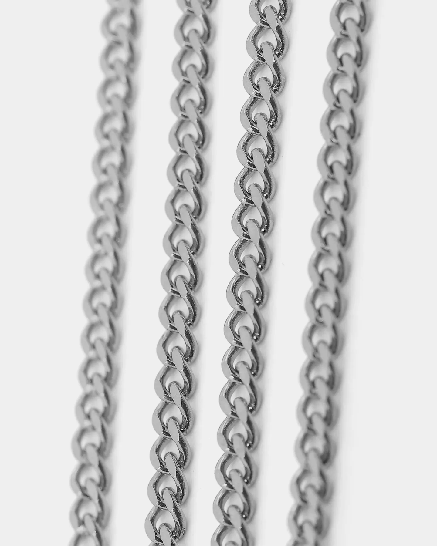 Saint Morta Dog Tag Necklace White Gold