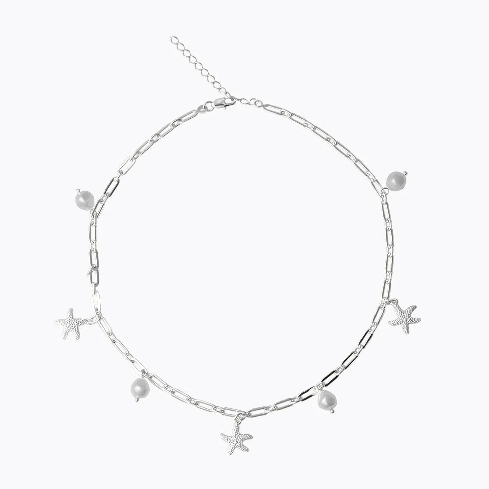 Sea Star Chain Necklace / Pearl Caroline Svedbom